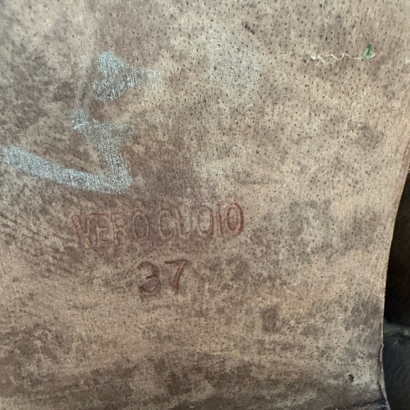 Free People Alamosa Brown Leather Ankle Zipper Fold Down Booties Size 37 6.5 - Picture 6 of 8